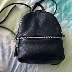 Mini Faux Leather Backpack